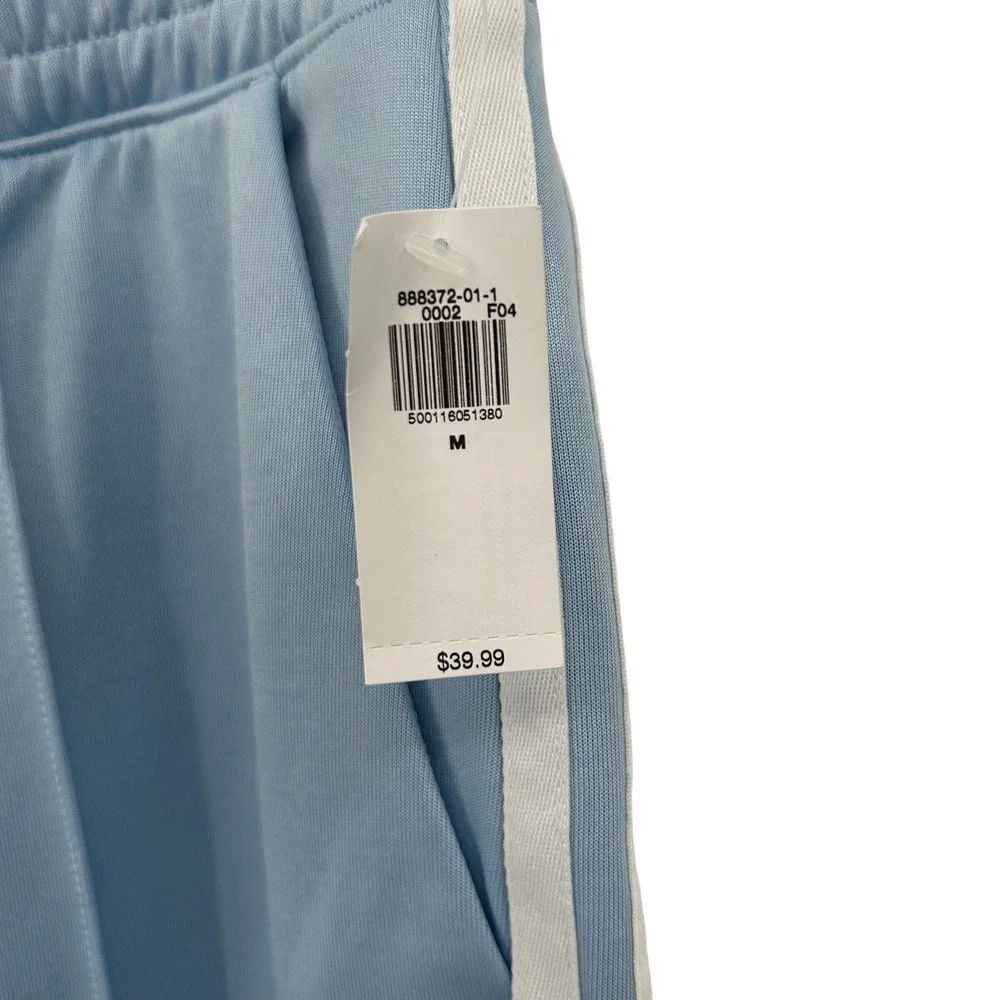 Old Navy Kids Blue High Rise Straight Full Length Track Pants Size M Side Stripe